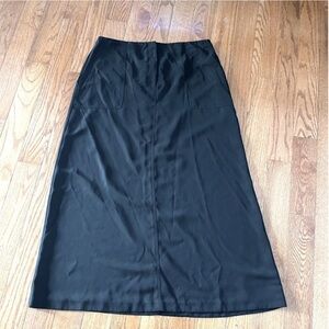 New York & Company Black A-line Skirt Women’s Plus size 16 Midi Maxi 37”L